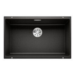 Blanco SUBLINE 700 U Granit Evye, Siyah, Tek hazneli, Tezgah altı, 70x40 cm