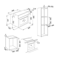Alternative view of Franke Mythos FMY 98 P XS Nero Inox Ankastre Fırın, Inox Çerçeveli